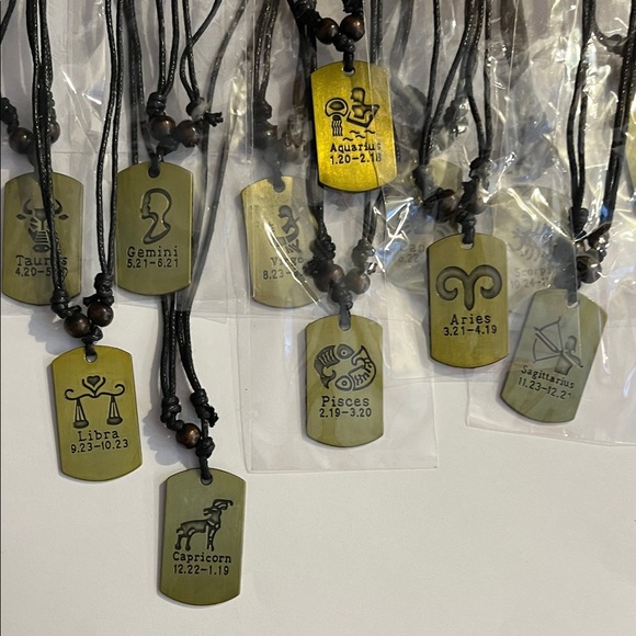 Pick (1)!Zodiac Sign Pendant Necklaces - Picture 1 of 2